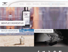 Tablet Screenshot of bentley-fragrances.com
